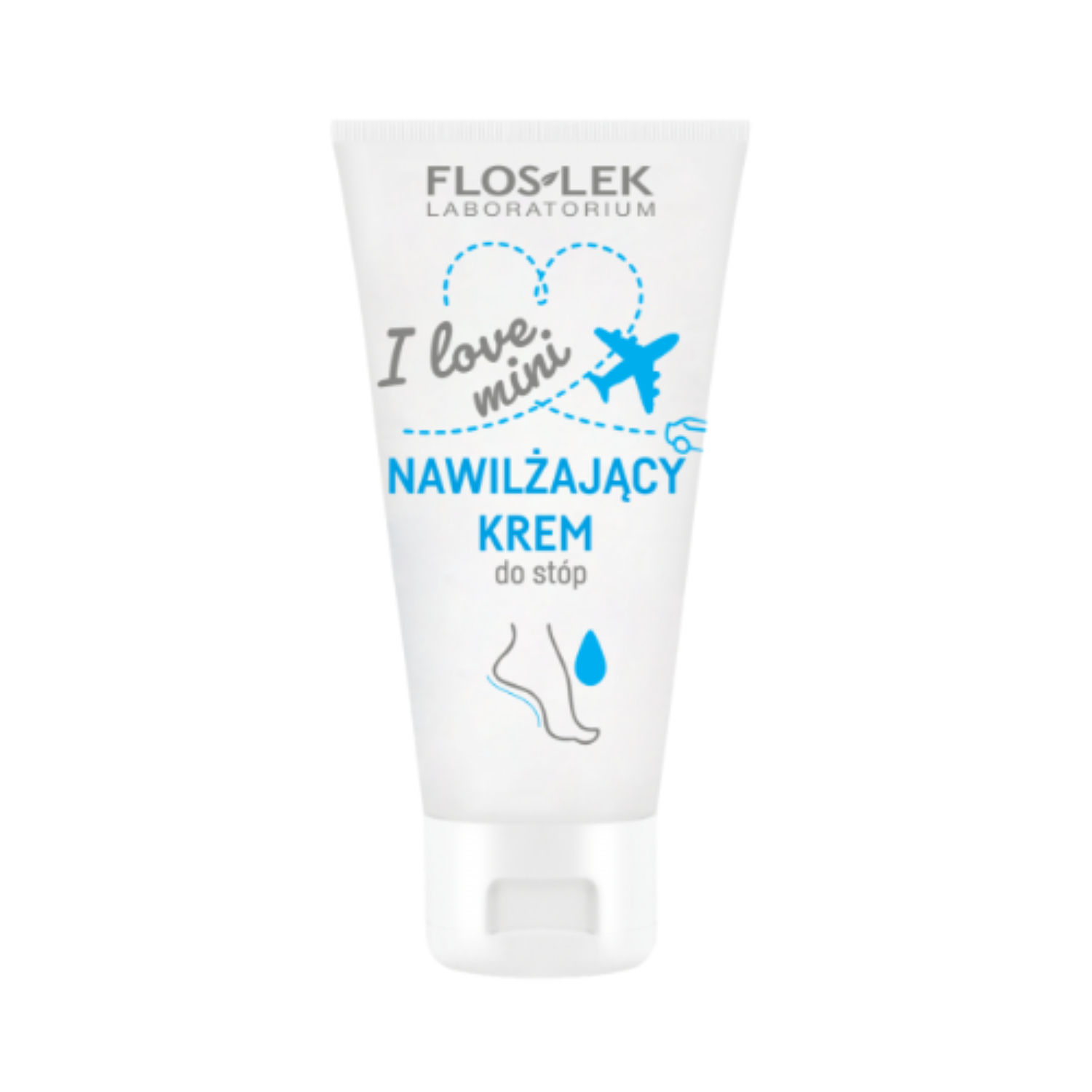 Floslek - i love mini, nawilżający krem do stóp, 30 ml