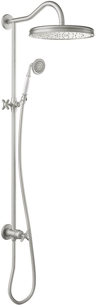 Tres Monoclasic zestaw prysznicowy ścienny stal 242.476.02.AC