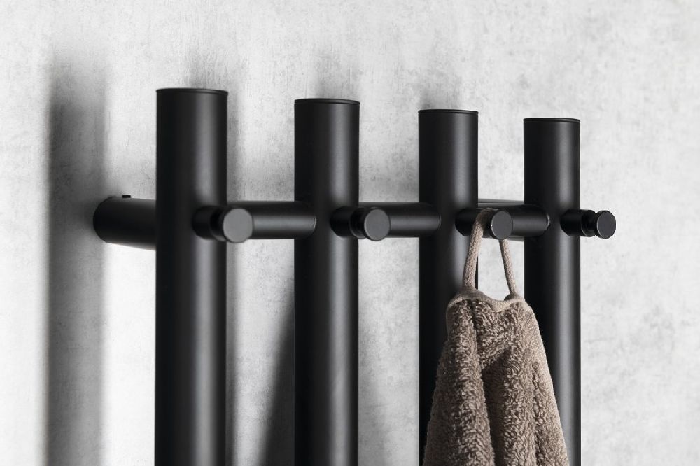 Sapho Papinado grzejnik elektryczny 120x26,3 cm czarny mat ER350 - Wysyłka w 24h