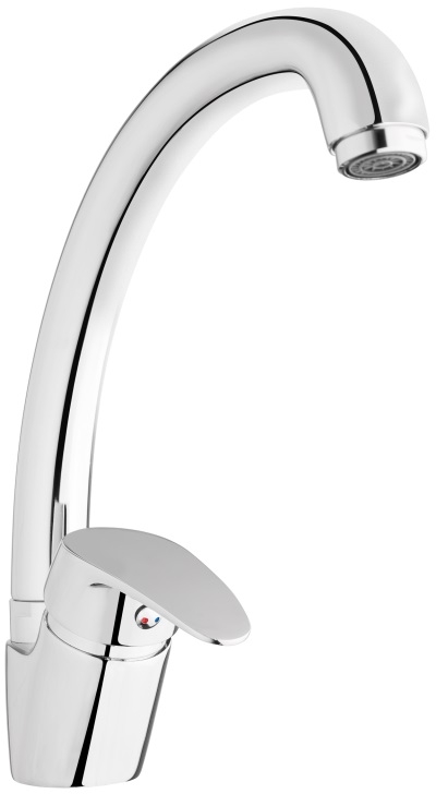 Invena Ava New bateria kuchenna stojąca chrom BZ-06-L01