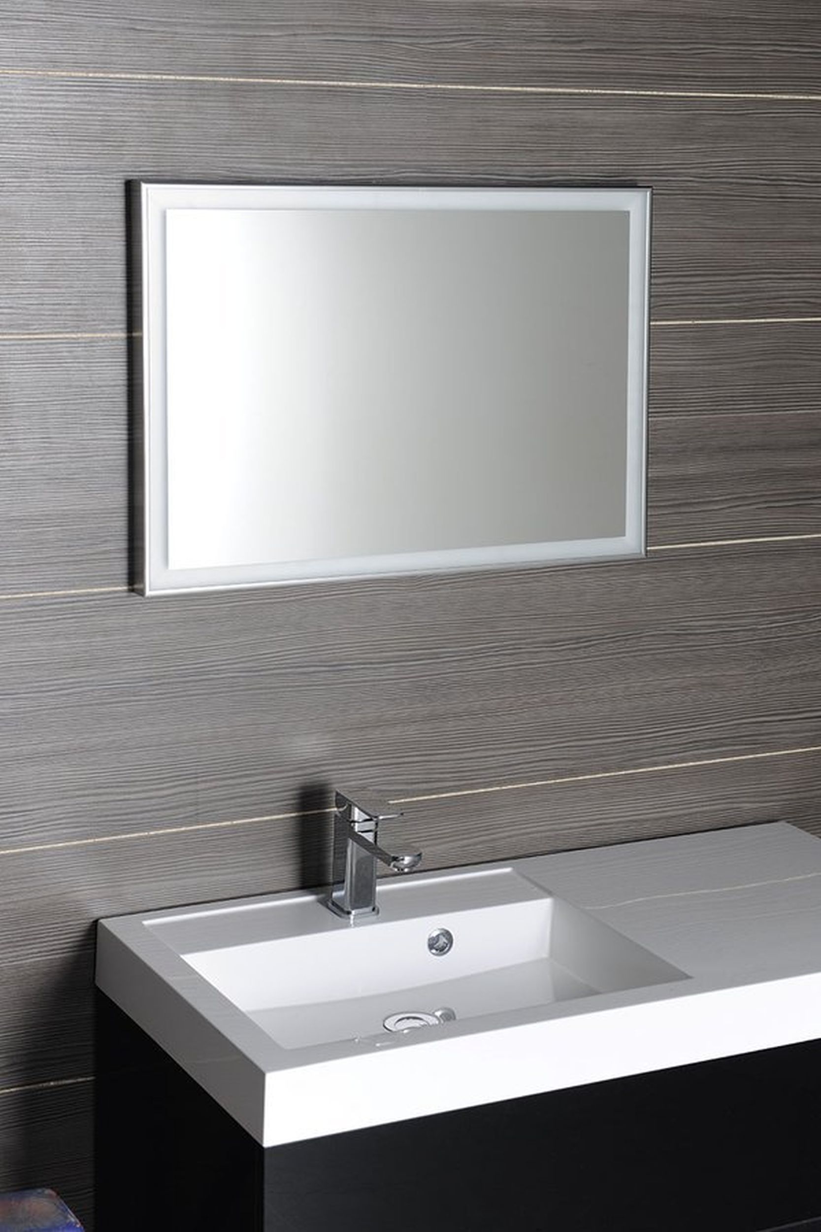 Sapho Luminar lustro 90x50 cm z oświetleniem LED rama chrom NL559