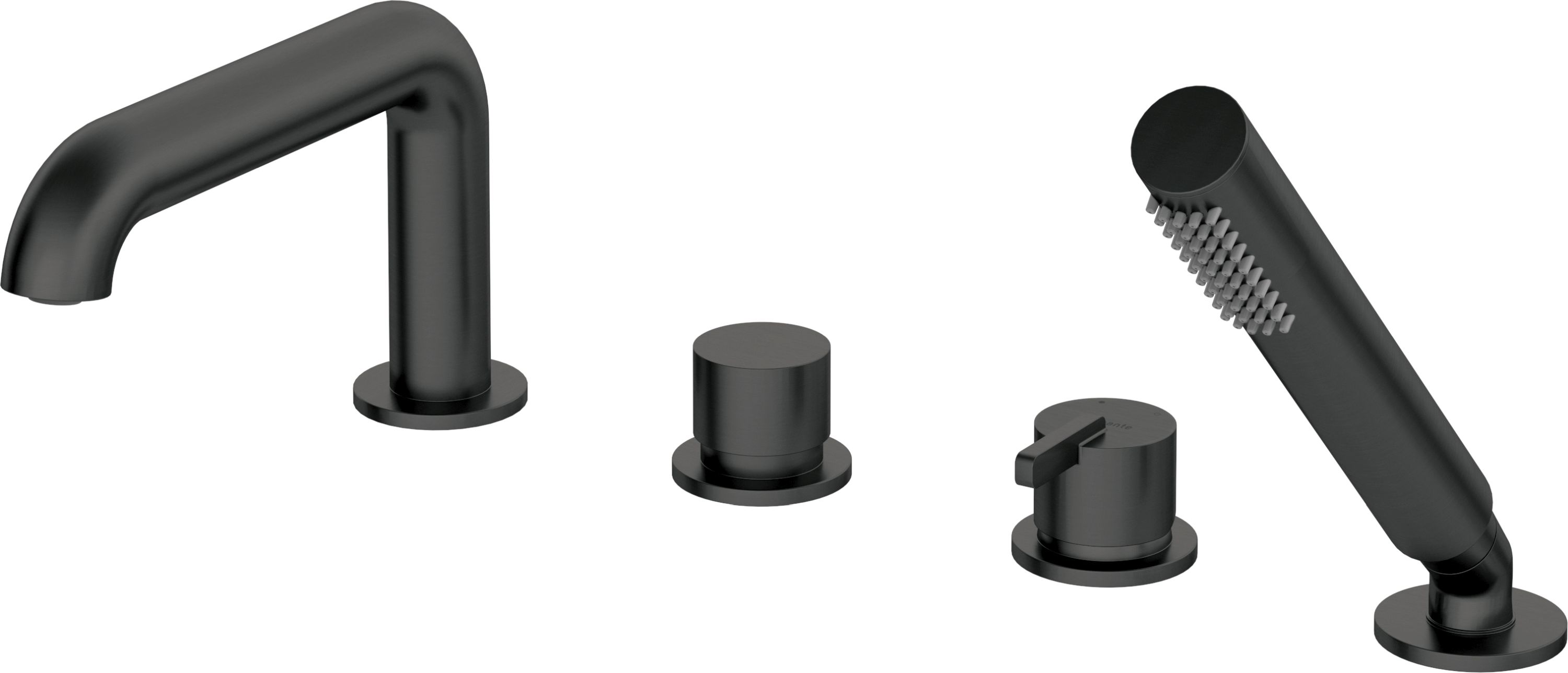 Deante Silia bateria wannowo-prysznicowa nawannowa czarna BQSN14M