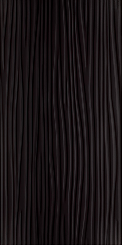 Paradyż Synergy płytka ścienna 30x60 cm motyw A STR czarny połysk