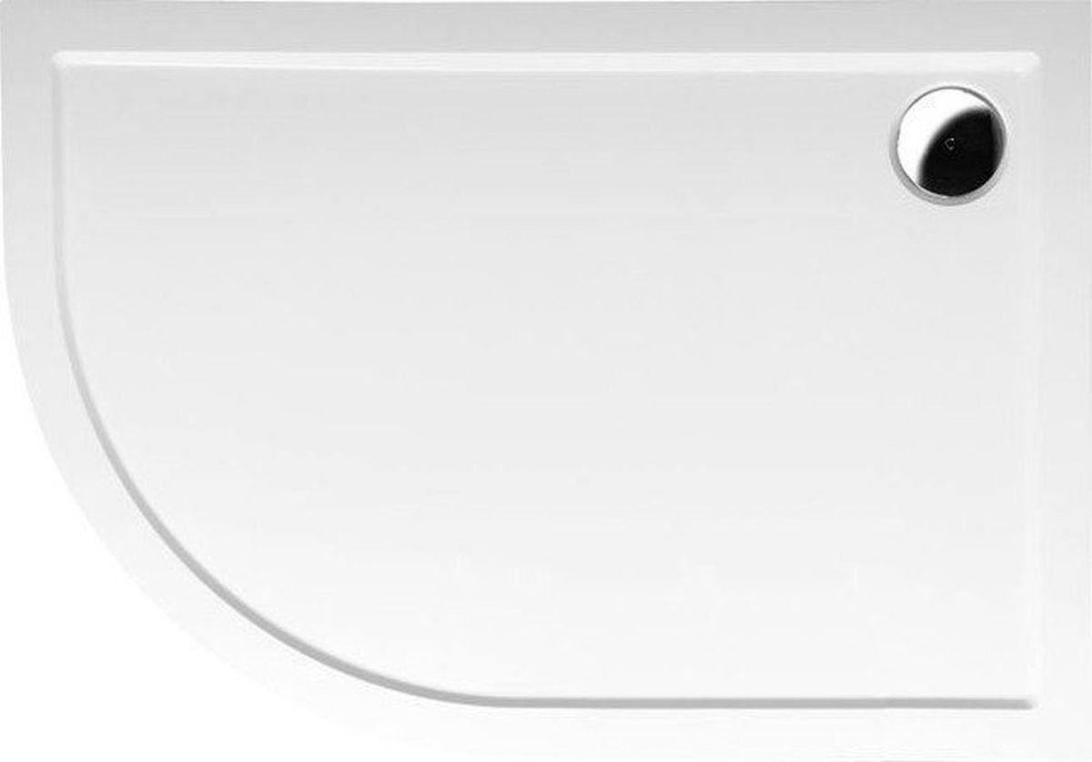 Polysan Rena brodzik 120x90 cm półokrągły prawy biały 65611