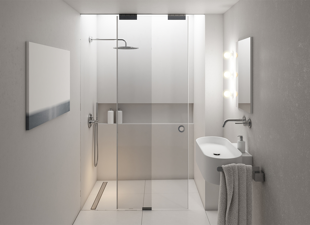 Schedpol Base-Low odpływ liniowy 100 cm z rusztem do zabudowy OLP100/ST-LOW