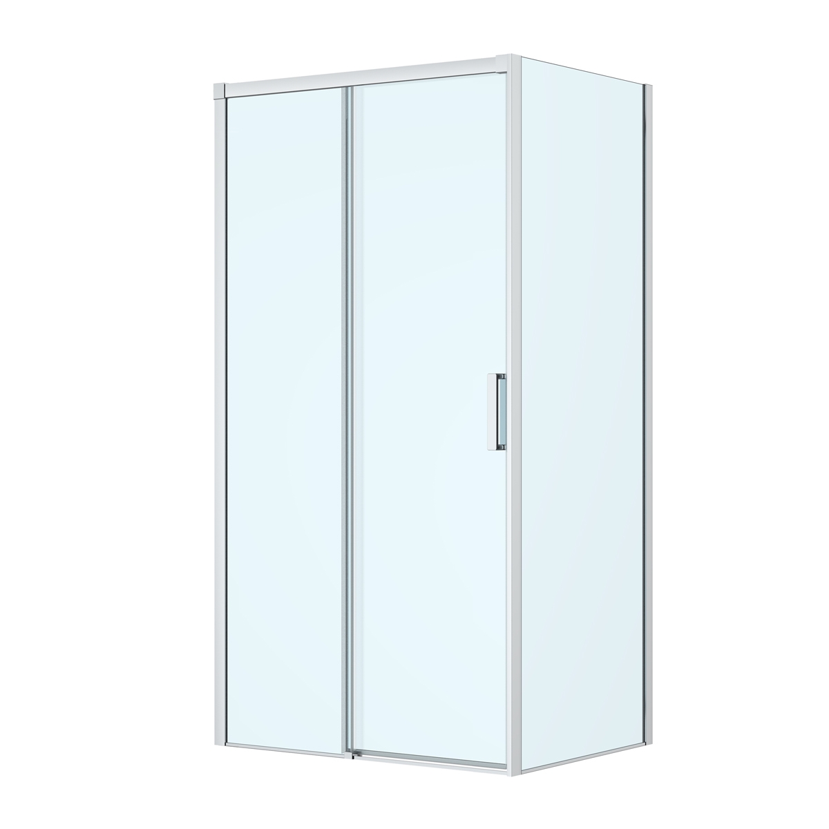 Oltens Breda kabina prysznicowa 110x80 cm prostokątna chrom/szkło przezroczyste 20222100 - Wysyłka w 24h