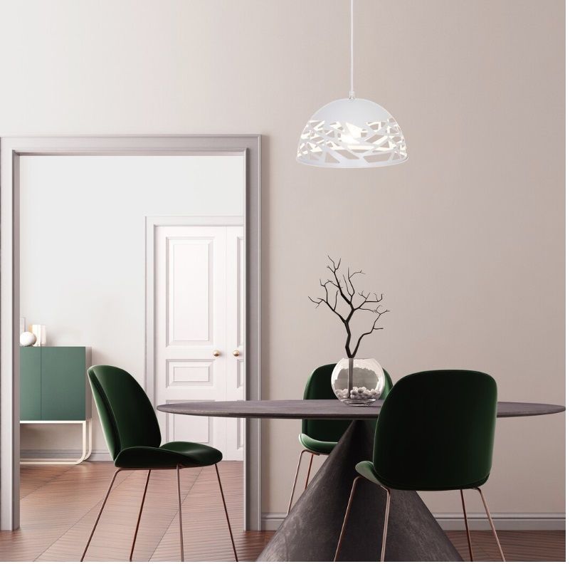 Rabalux Norena lampa wisząca 1x60 W biała 5085