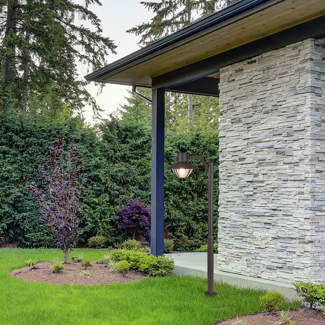 Rabalux Almada lampa stojąca zewnętrzna 1x10W brązowy/przezroczysty 7886