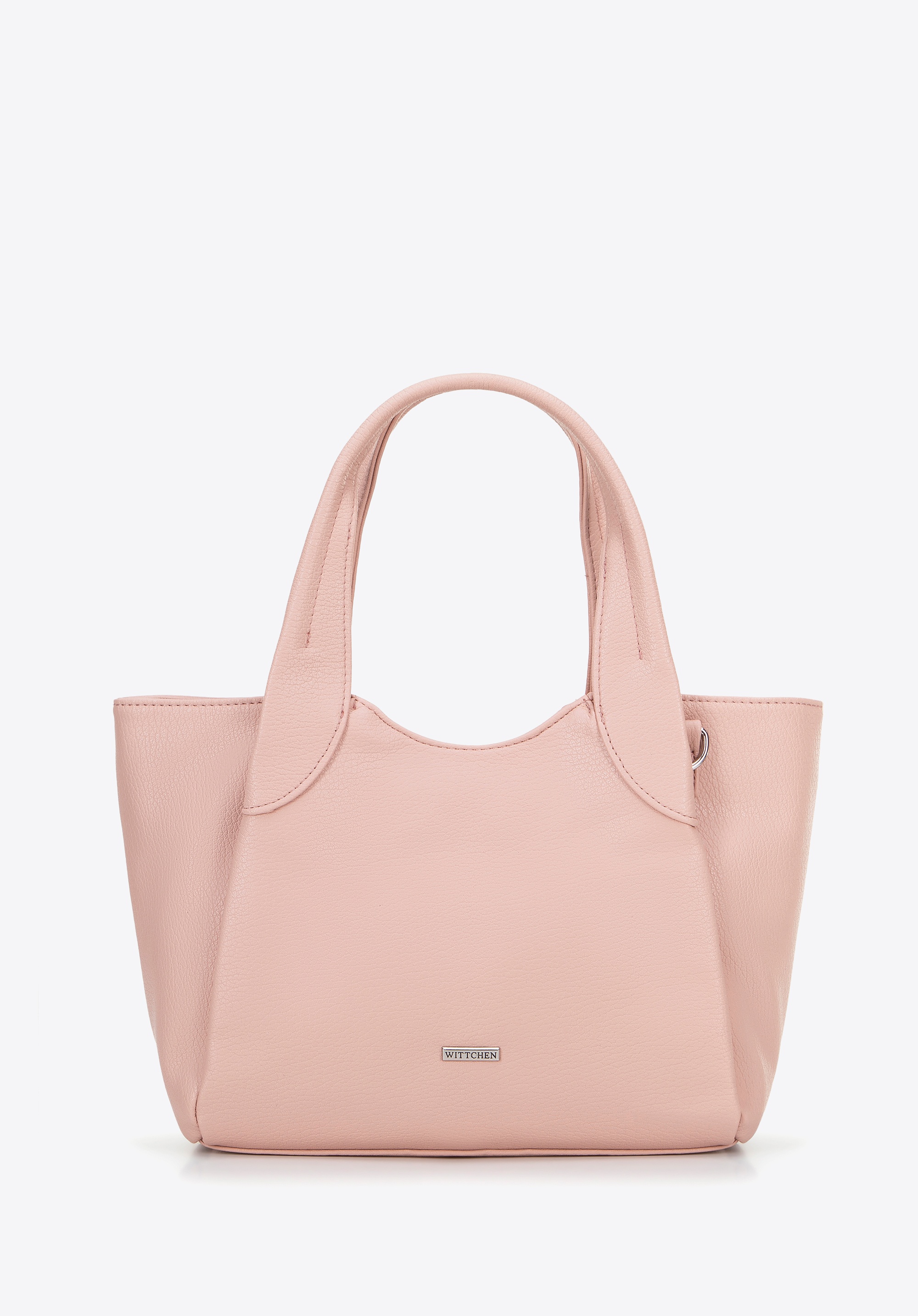 Damski kuferek z ekoskóry mały różowy