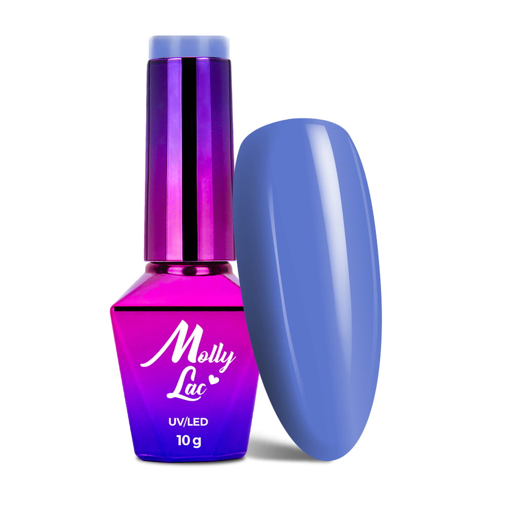 Lakier hybrydowy LED/UV Gel Polish MollyLac Welcome to Ibiza Nr 115 Curacao 10 g