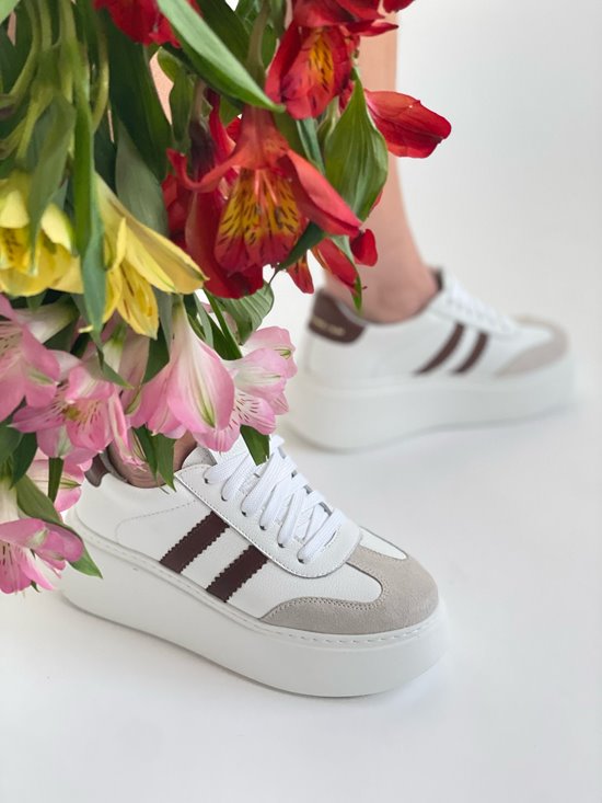 Sneakers SN41 - 14 Biały / brąz