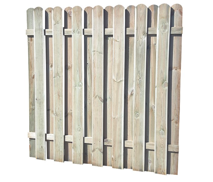 Płot pełny Titus 16 prosty 180 x 180 cm