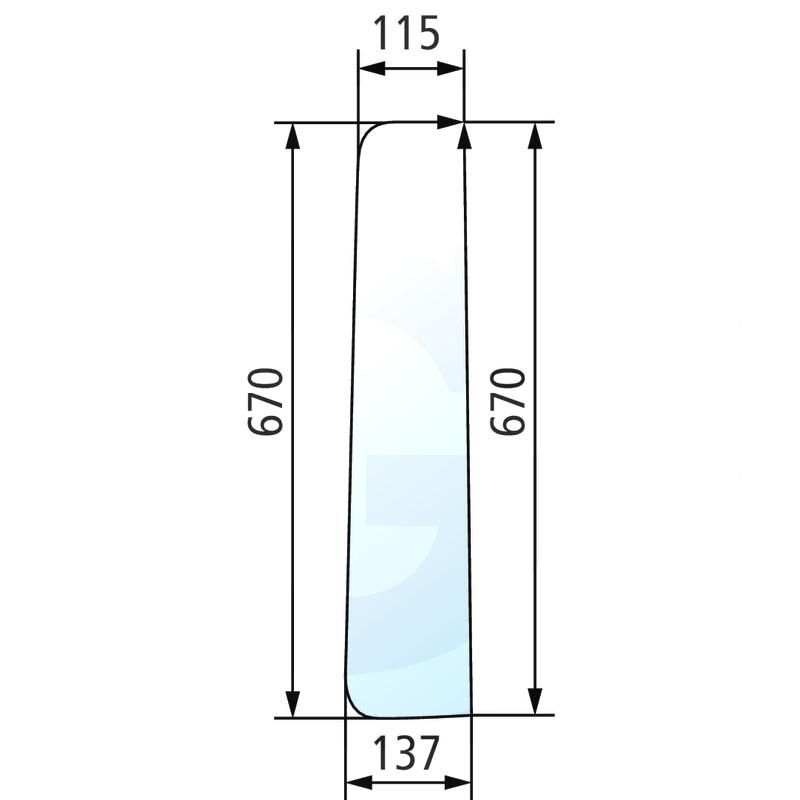 Szyba tylna boczna prawa i lewa Renault 461 781 7701350716
