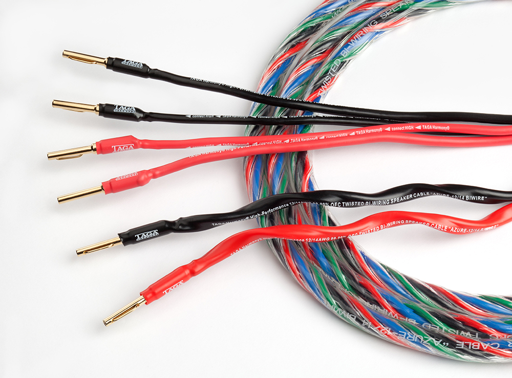 Kabel głośnikowy taga harmony azure 12/14 biwire 2 x 3m