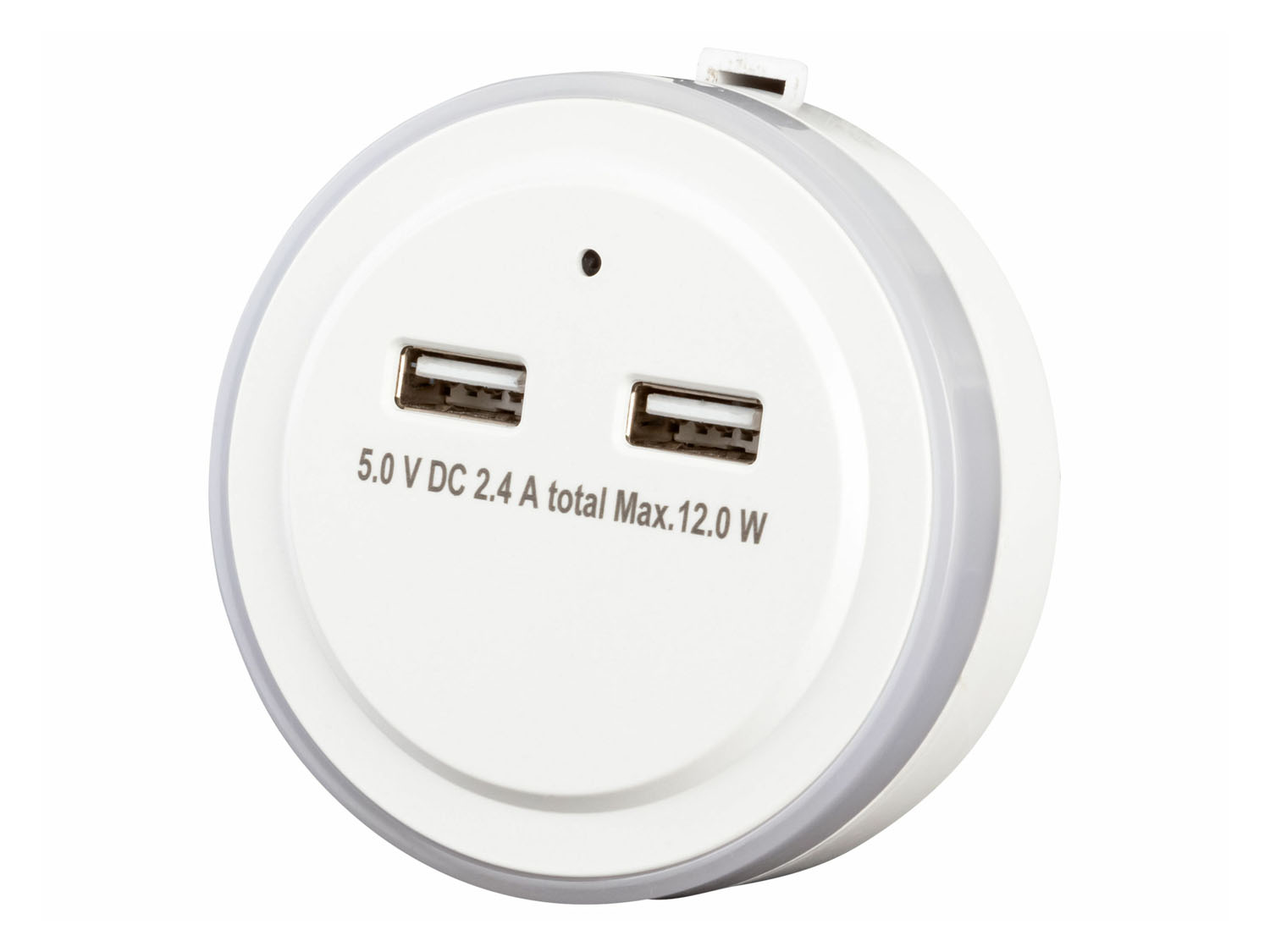 Livarno home Lampka nocna LED do kontaktu, 1 sztuka Lampka z gniazdami USB