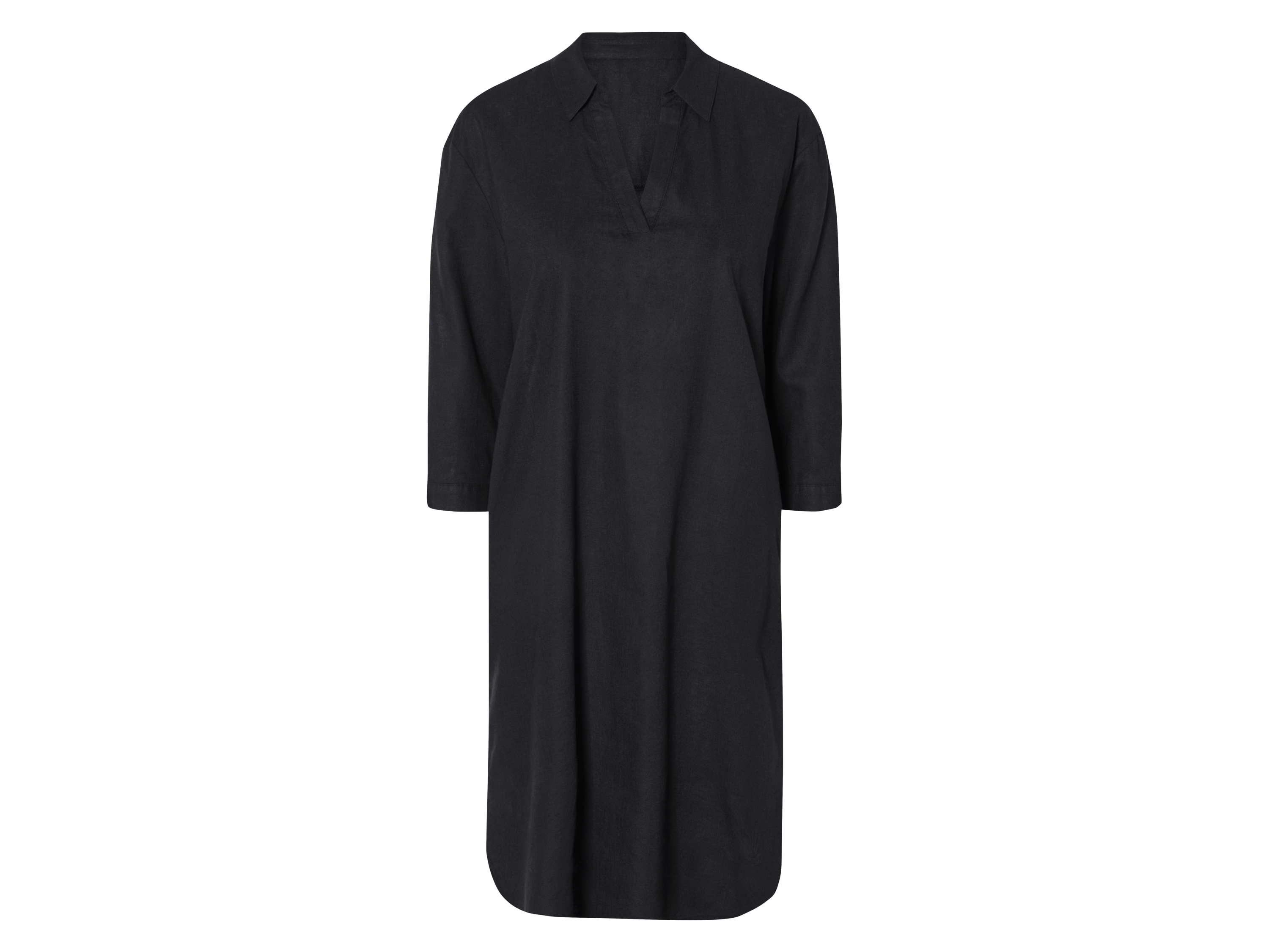 esmara Tunika damska z lnem i bawełną Czarny, 40