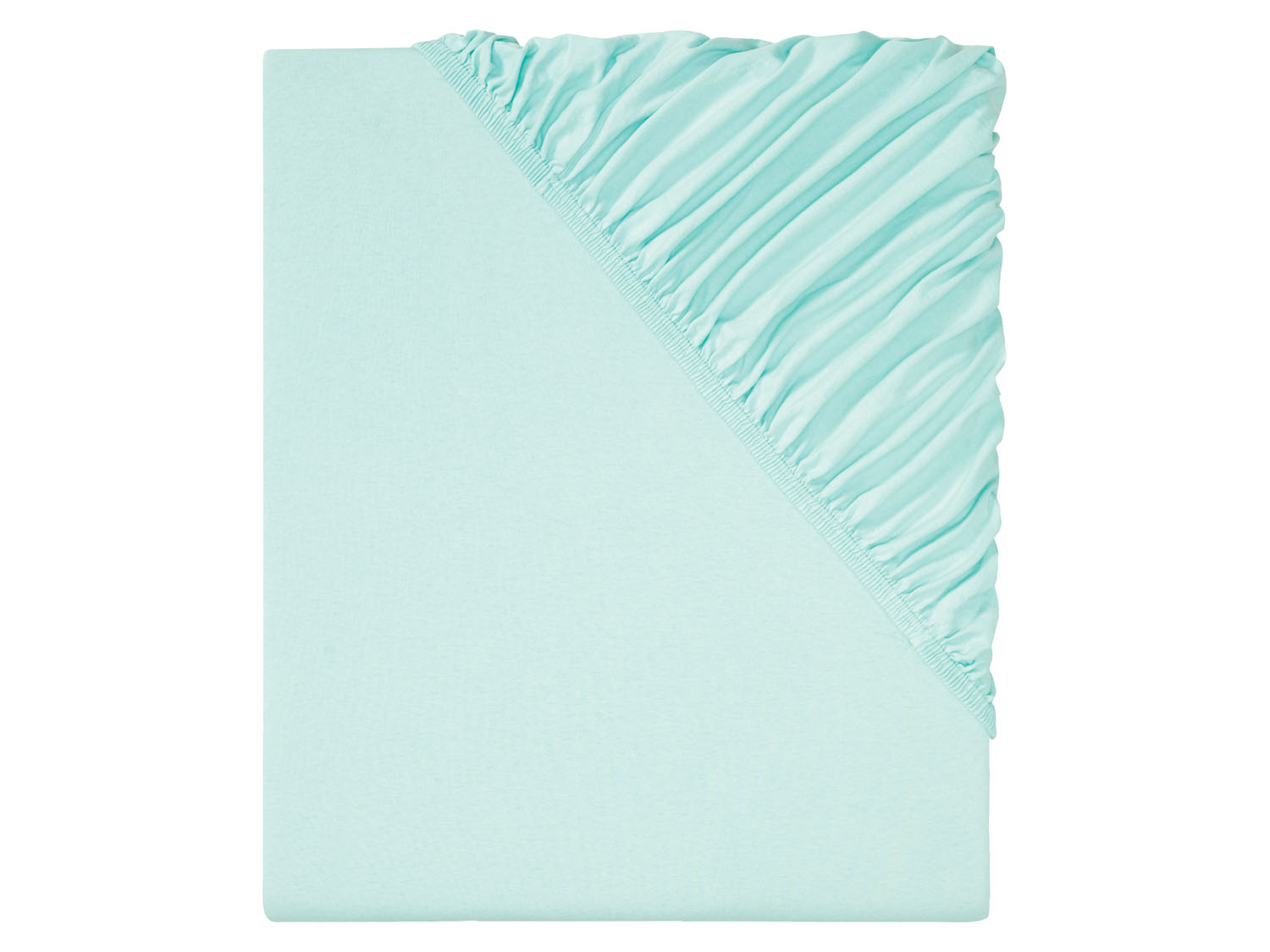 Livarno home Prześcieradło z dżerseju z gumką, 90-100 x 200 cm Turkusowy