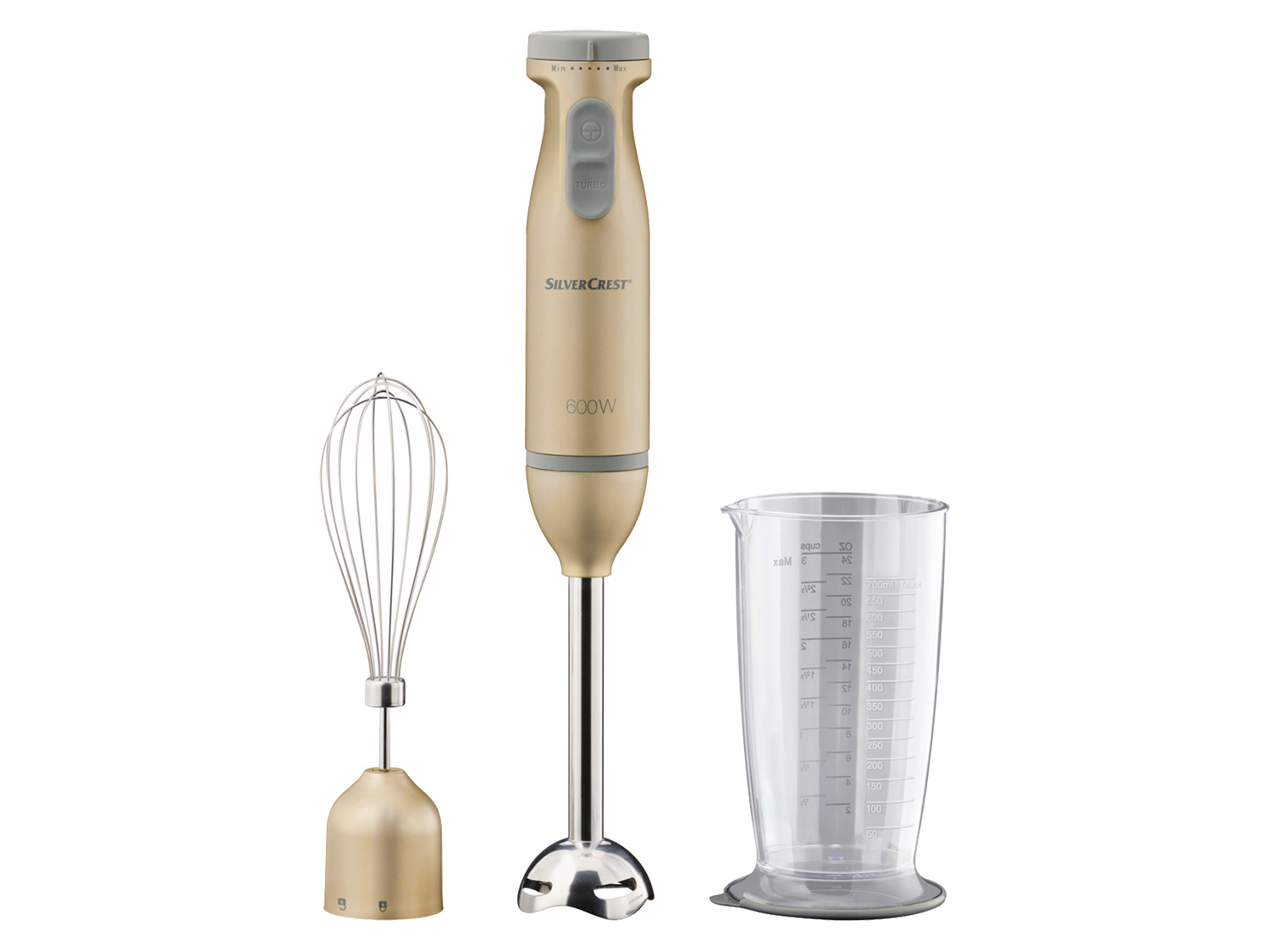Silvercrest Kitchen Tools Blender ręczny Ssms 600 E5, 600 W Szampański