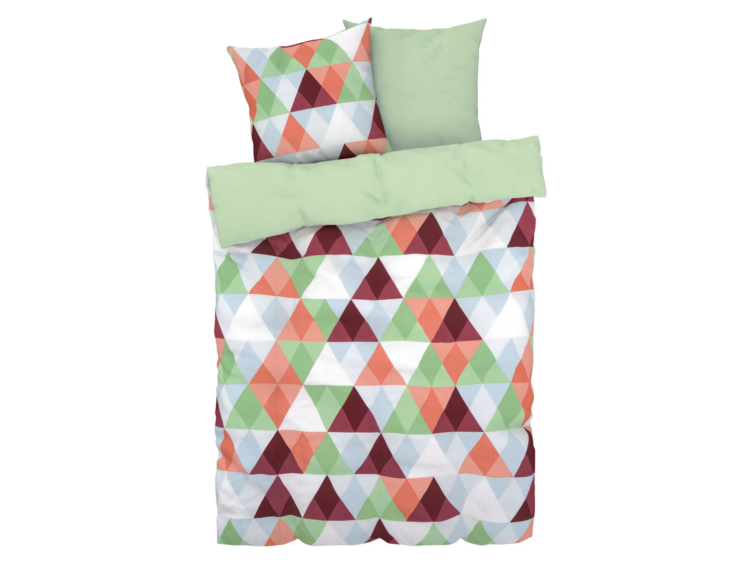 Livarno home Pościel z bawełną renforcé, 220 x 200 cm Trójkąty/wzór