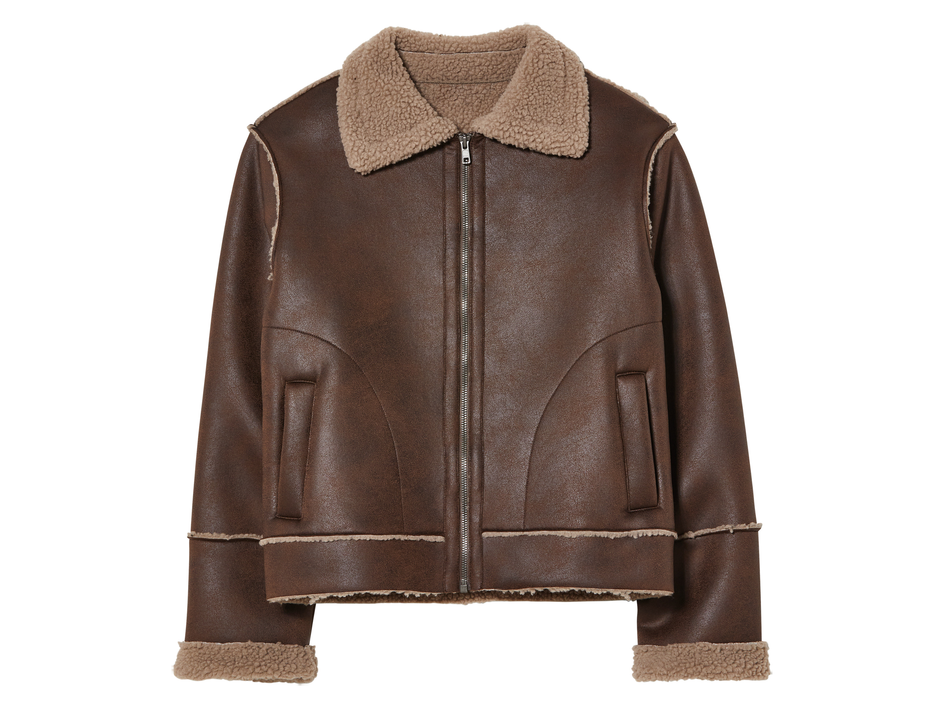 pepperts! Kurtka młodzieżowa z kożuchem 164, Brązowy