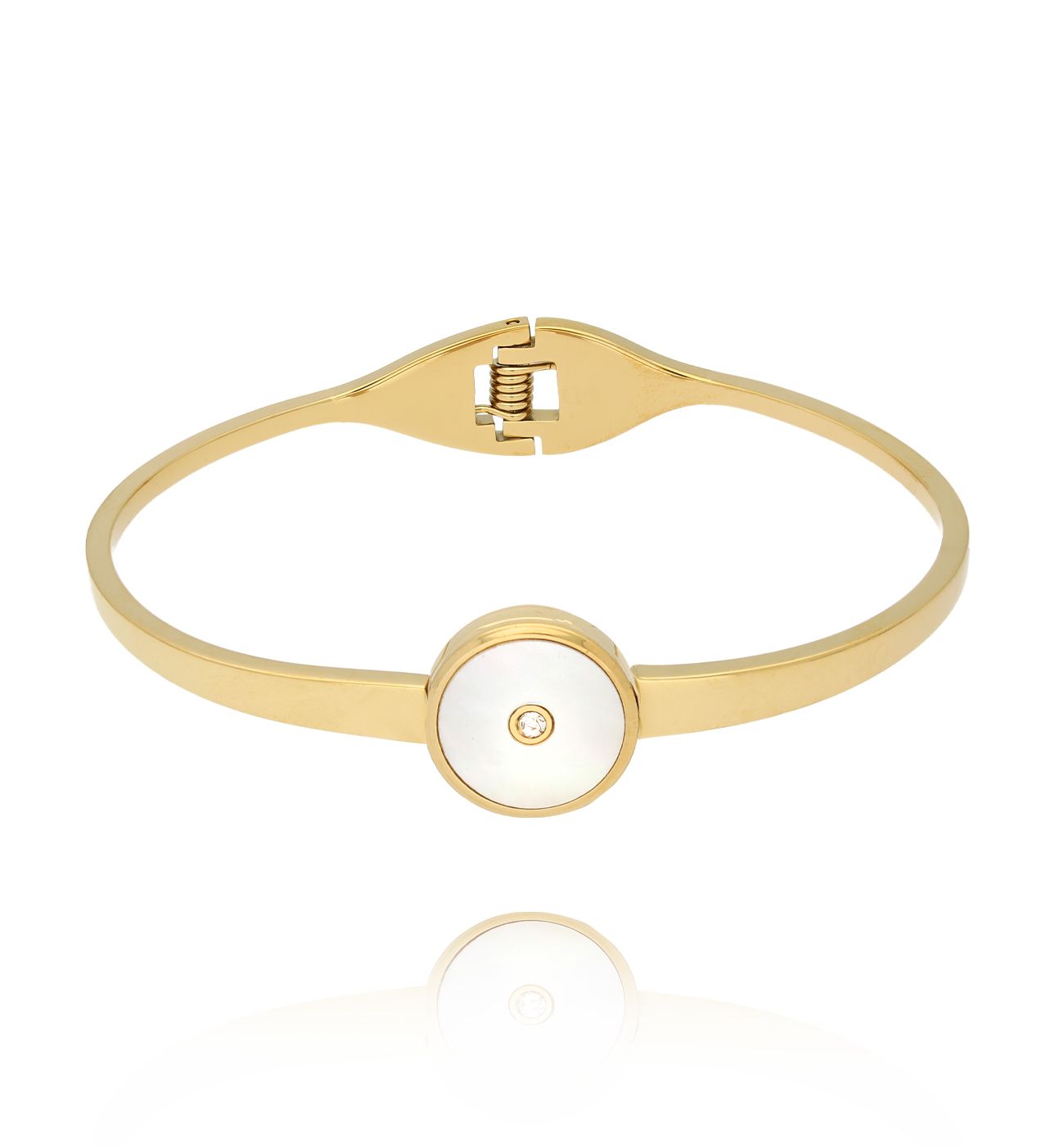 Bransoletka obręcz z masą perłową Balance BSA0725