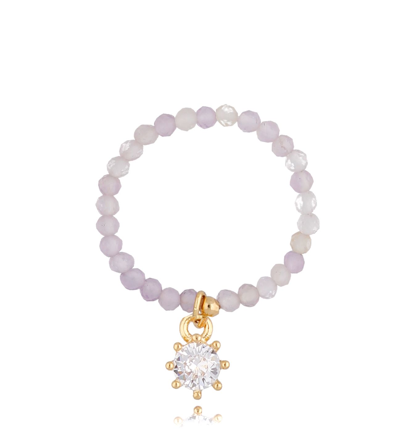 Pierścionek z ametrynami Margaret - By Dziubeka