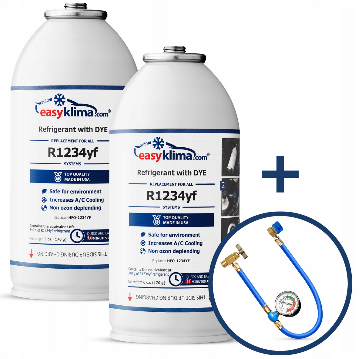 EASYKLIMA CZYNNIK CHŁODNICZY Z BARWNIKIEM DO R1234YF X2 + PRZEWÓD - Petrostar