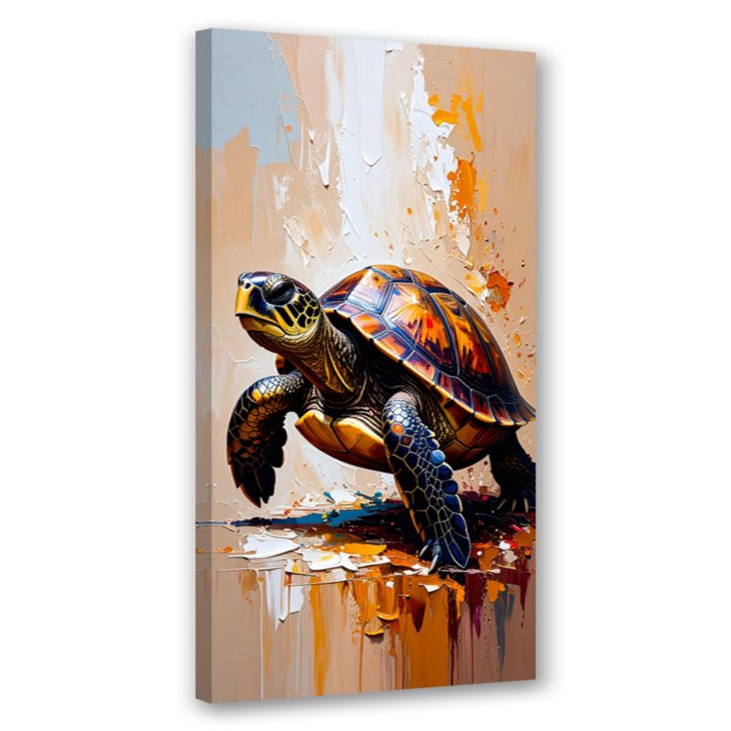 Obraz do kuchni salonu biura Feeby Żółw Morze Ocean Natura 60x120cm 1szt