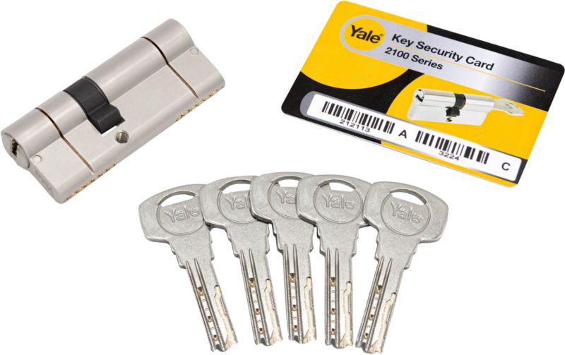 Wkładka atestowana Yale Max 35 x 50 mm satyna