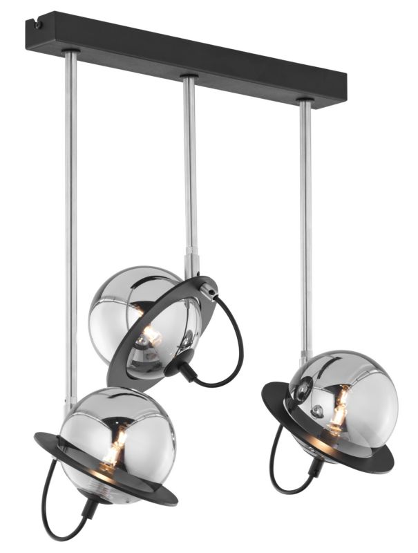 Lampa sufitowa Jupiter PLANET czarna-niklowana 3xG9x8W IP20 - 1 szt