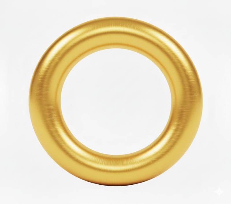 Rozeta przelewu z gwintem Hytti Fluxio złota miedziana