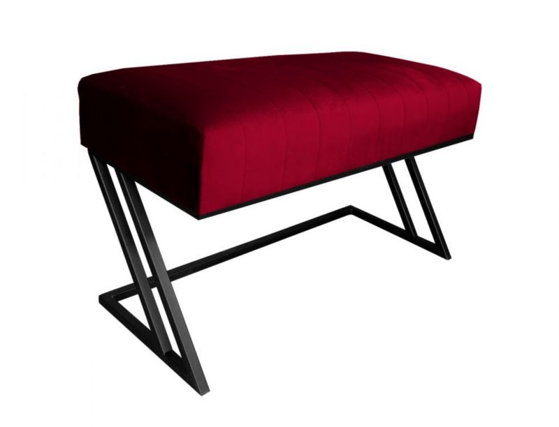 Ławka ROZALIA MG VELVET bordowa ATOS 1 szt.