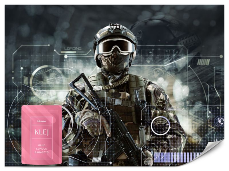 Fototapeta Muralo Żołnierz z Przyszłości 250x175 cm 1szt.