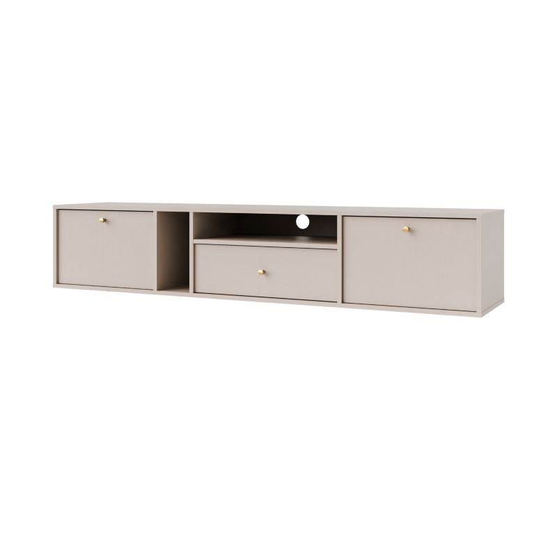 Szafka RTV wisząca Bonni Sakai 4 2K 1S T313 Beż 1 szt.