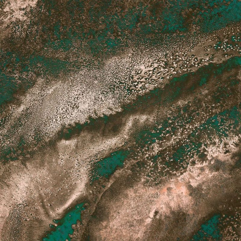 fototapeta Sanders & Sanders artystyczny brązowymIzielonym 400 x 280 cm - 1 rol.