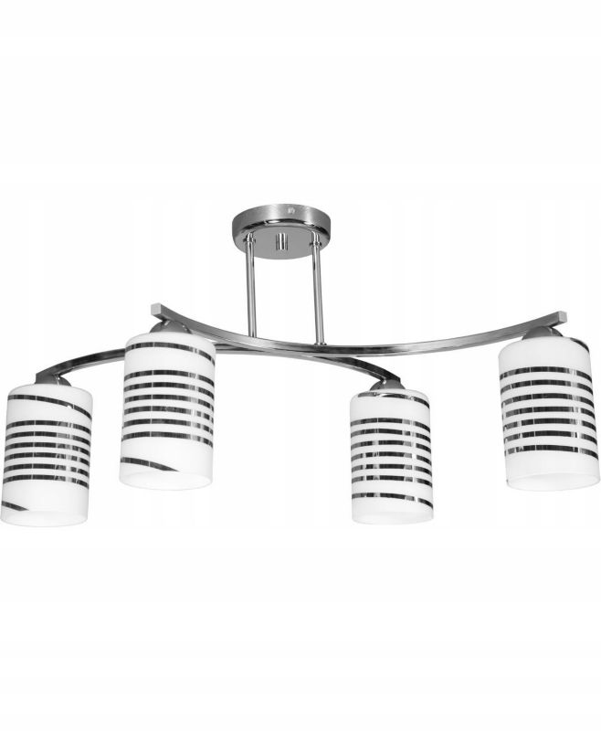 Lampa sufitowa wisząca Light Home LH Cobi 4x E27 60W srebrny 1szt.