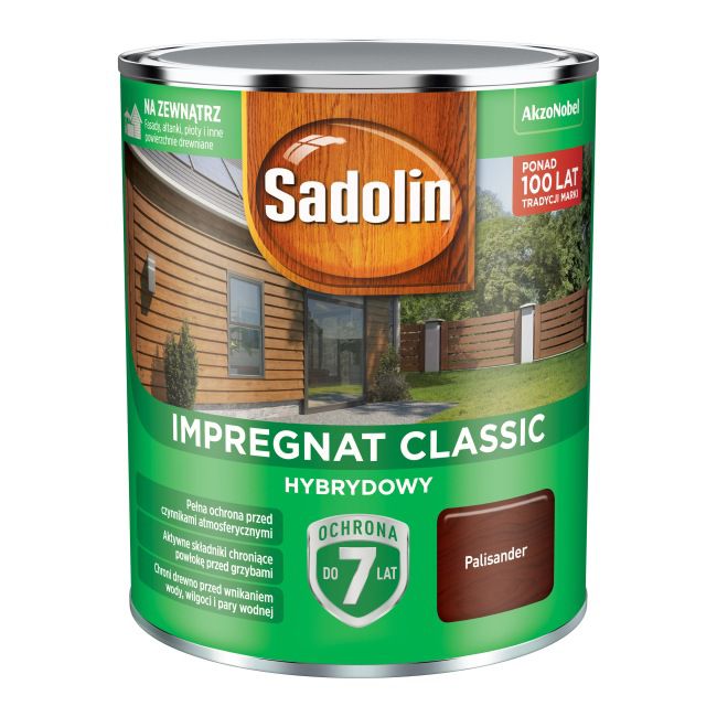 Impregnat do drewna Sadolin Hybrydowy palisander 0,75 l