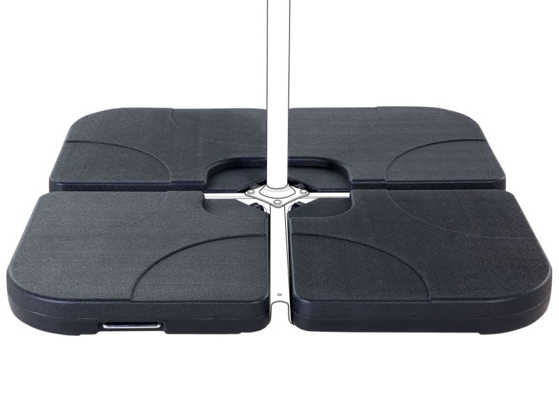 Podstawa do parasola Caria Czarny Kwadratowy 1 szt.