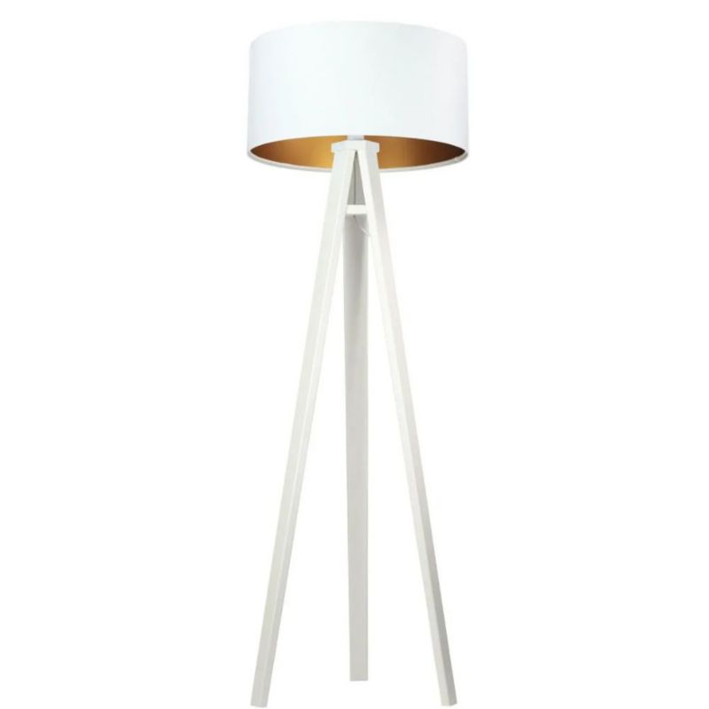 Lampa Bps Koncept stojąca HOME 50 biała/złota/biała 1 szt