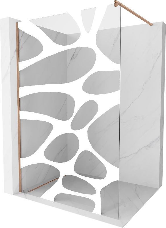 Ścianka prysznicowa Mexen Kioto biały wzór 100x200 cm 800-100-101-65-97 1 szt.