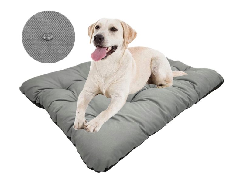 Legowisko dla psa Aio Factory PRESTIGE poduszka wodoodporna szara 120x80 cm 1szt