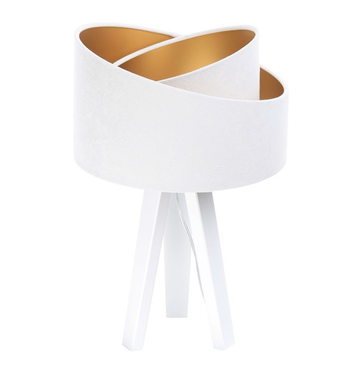 Lampa Bps Koncept stołowa GEMSTONE biała/złota/biała 1 szt