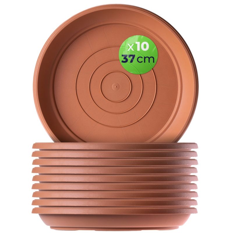 Podstawka KADAX do doniczek okrągła 37 cm terakota 10 szt.