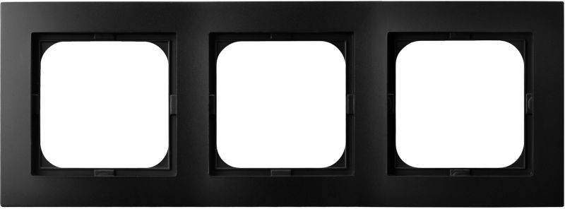 Ramka potrójna Ospel As czarna