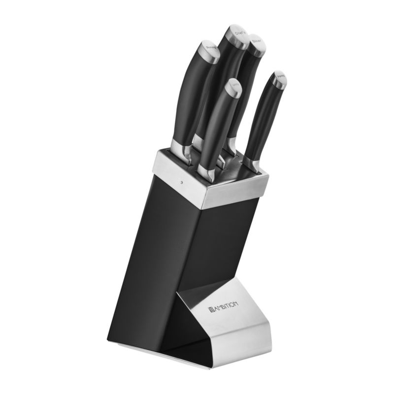 Zestaw noży kuchennych kutych w bloku Ambition Granite 6 szt.