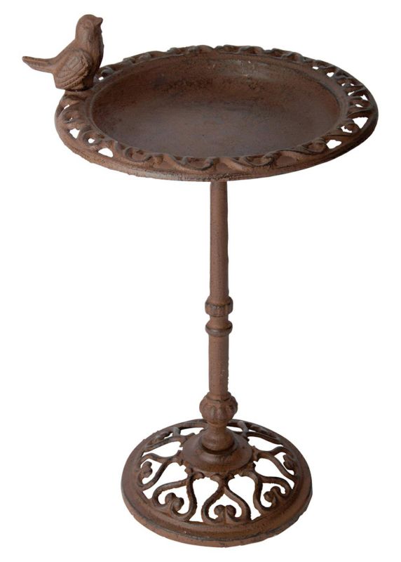 Poidełko dla ptaków na nóżce Esschert Design żeliwne brązowe 38,5x25 cm 1 szt.