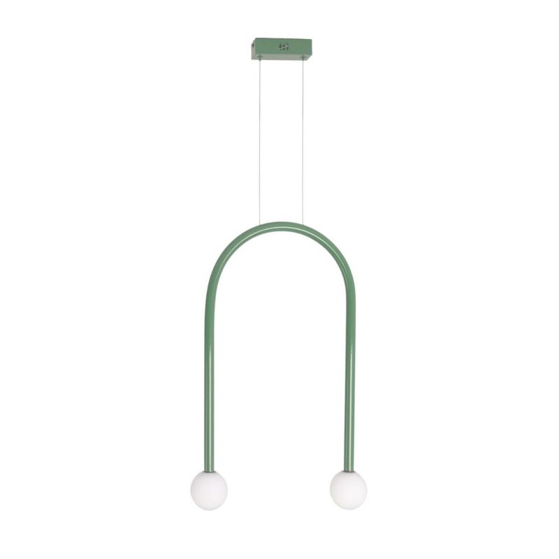 Lampa wisząca Maxlight Enigma zielona wym: 180 x 40 x 8 cm wbudowany LED 4W 1 szt.