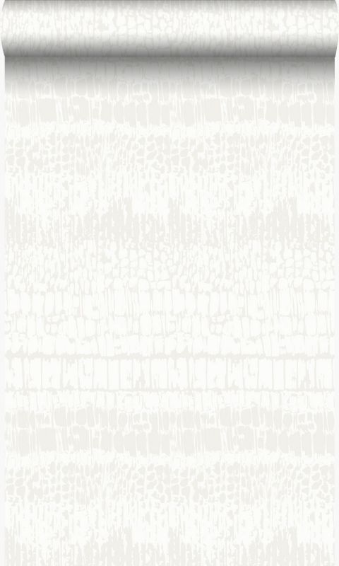 Tapeta Origin Wallcoverings skóra zwierzęca białym 53 cm x 10.05 m - 1 rol.