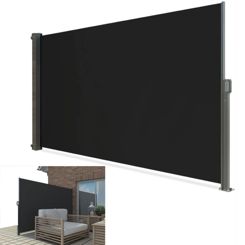 Markiza Boczna Focus Garden 300x200cm Duża Osłona Na Taras Szara Zwijana 1 szt