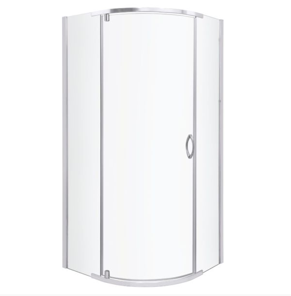 Kabina pysznicowa Kerra Splash 80x80 cm szkło transparentne profile chrom uchylna 1 szt.